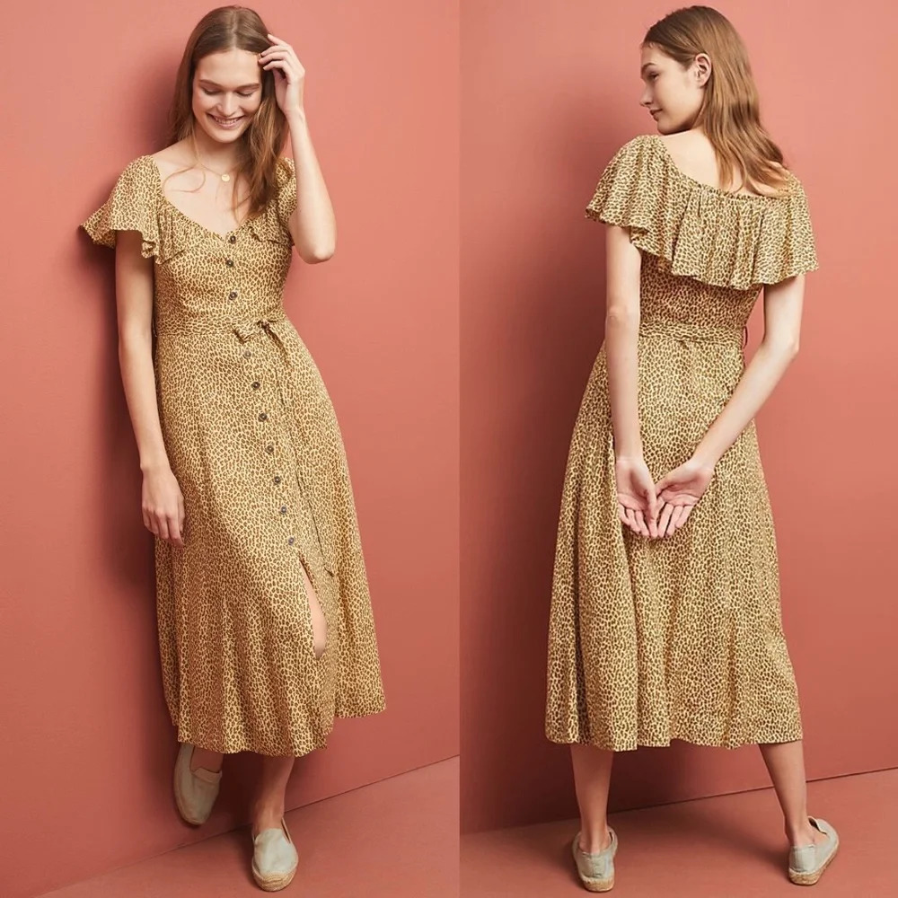 Anthropologie Bolano Midi Dress - Picture 1 of 9
